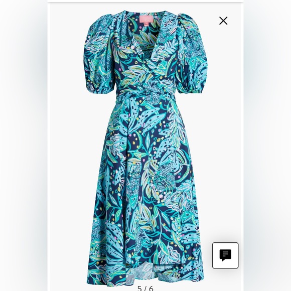 NWT Size 12 Juney elbow sleeve midi Lilly Pulitzer dress - Picture 2 of 5